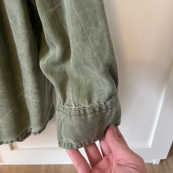 Distressed Tencel Button down - Picture 3 of 6